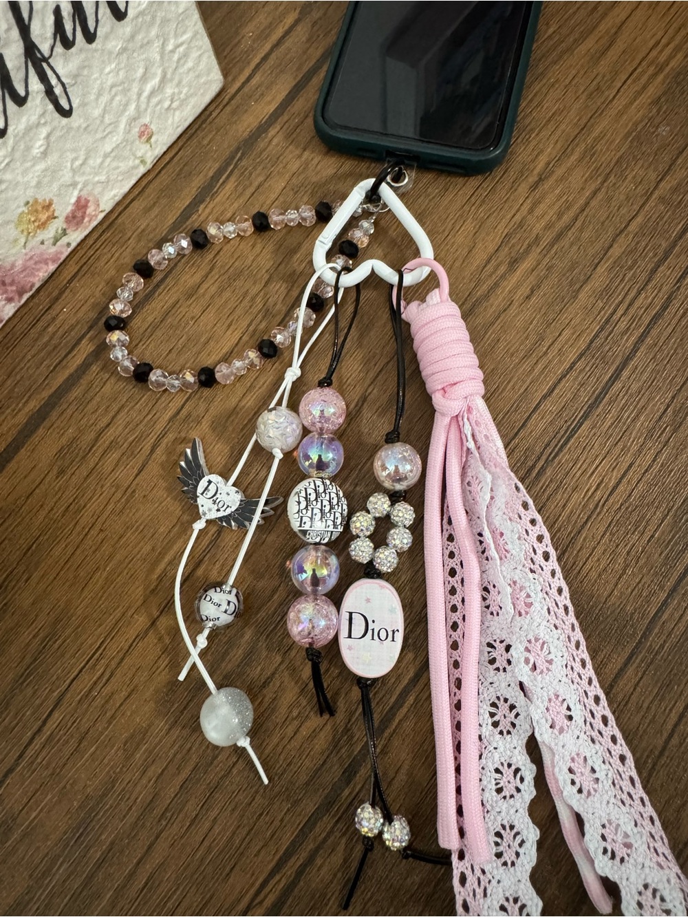 Pink Phone/Key/Bag Chain #P1126 - Picture 10 of 10